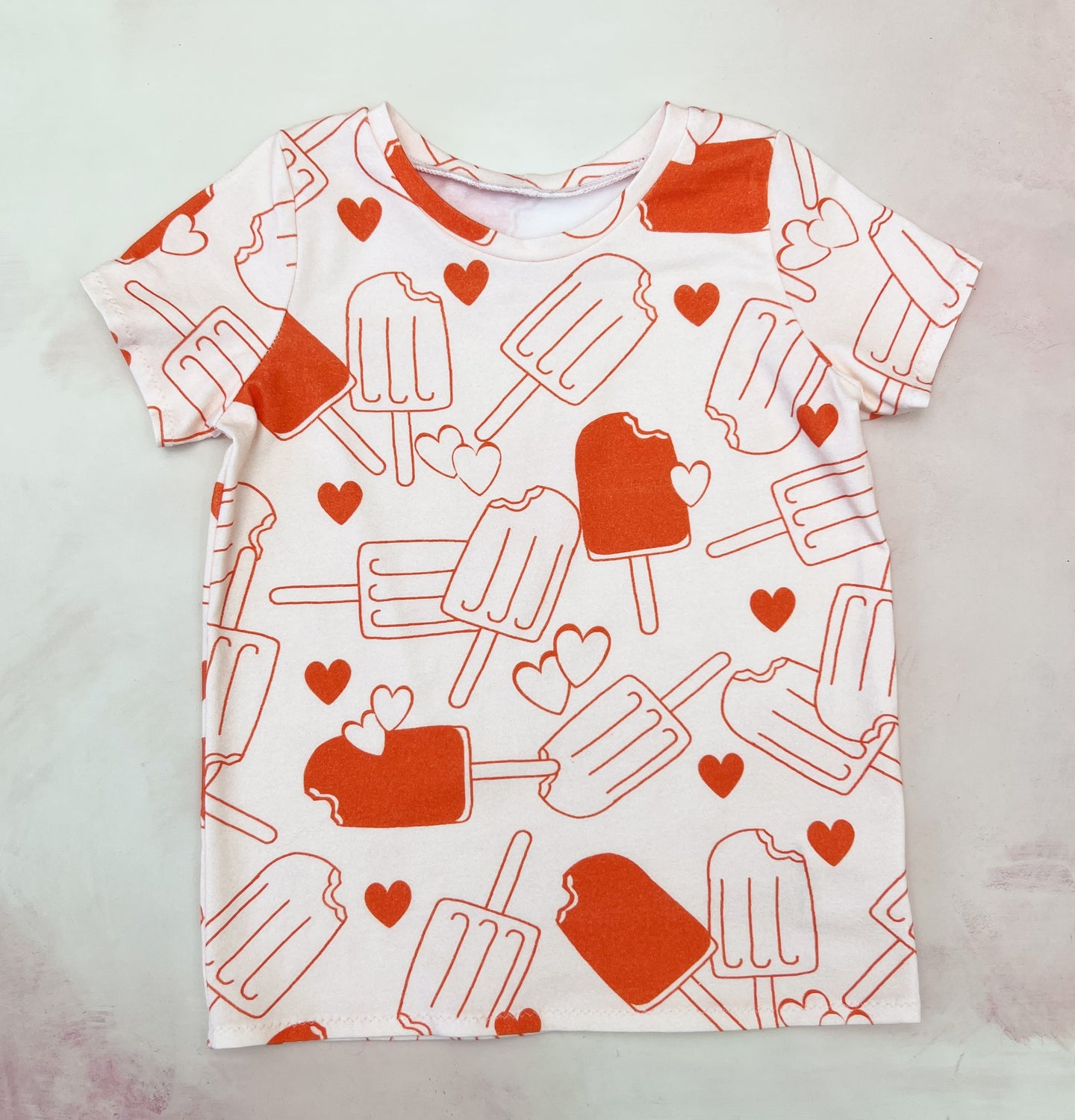 pink popsicles tee