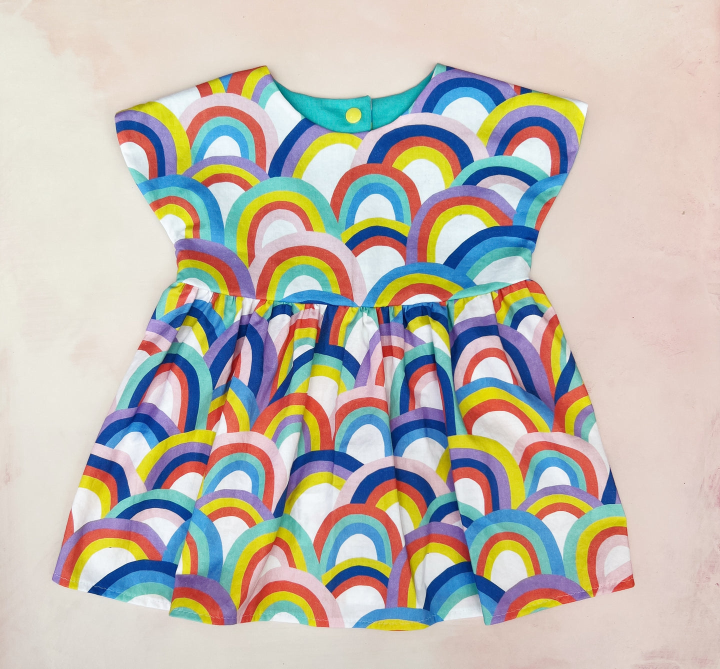 Malina baby dress- arched rainbows