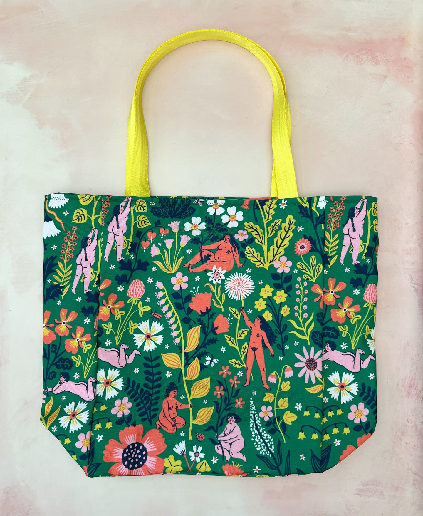Market bag- PW bloom, leaf