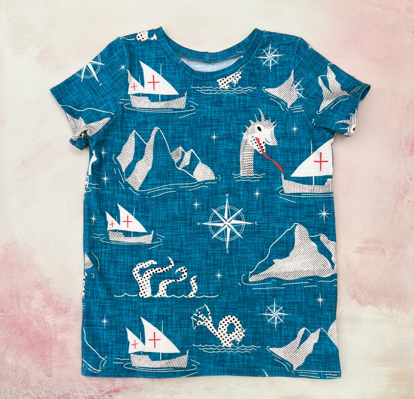 medieval sea creatures tee