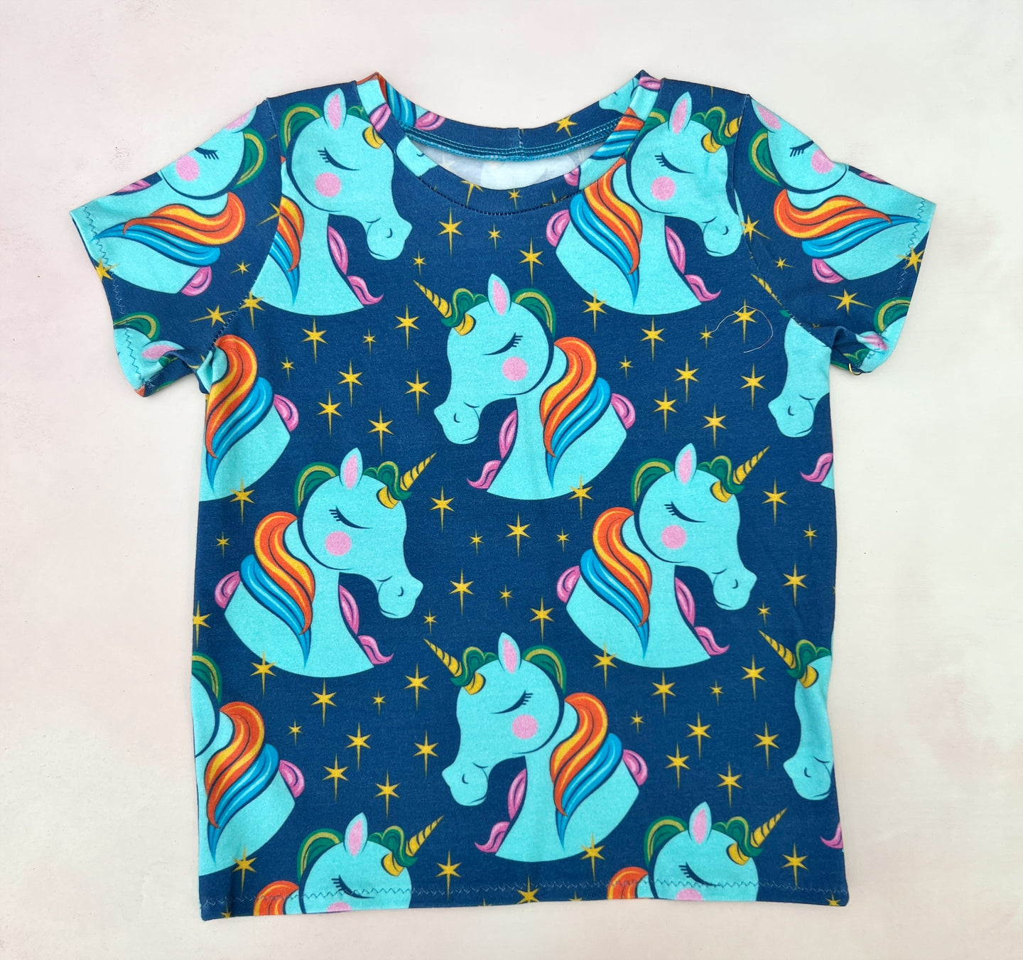 blue unicorns tee