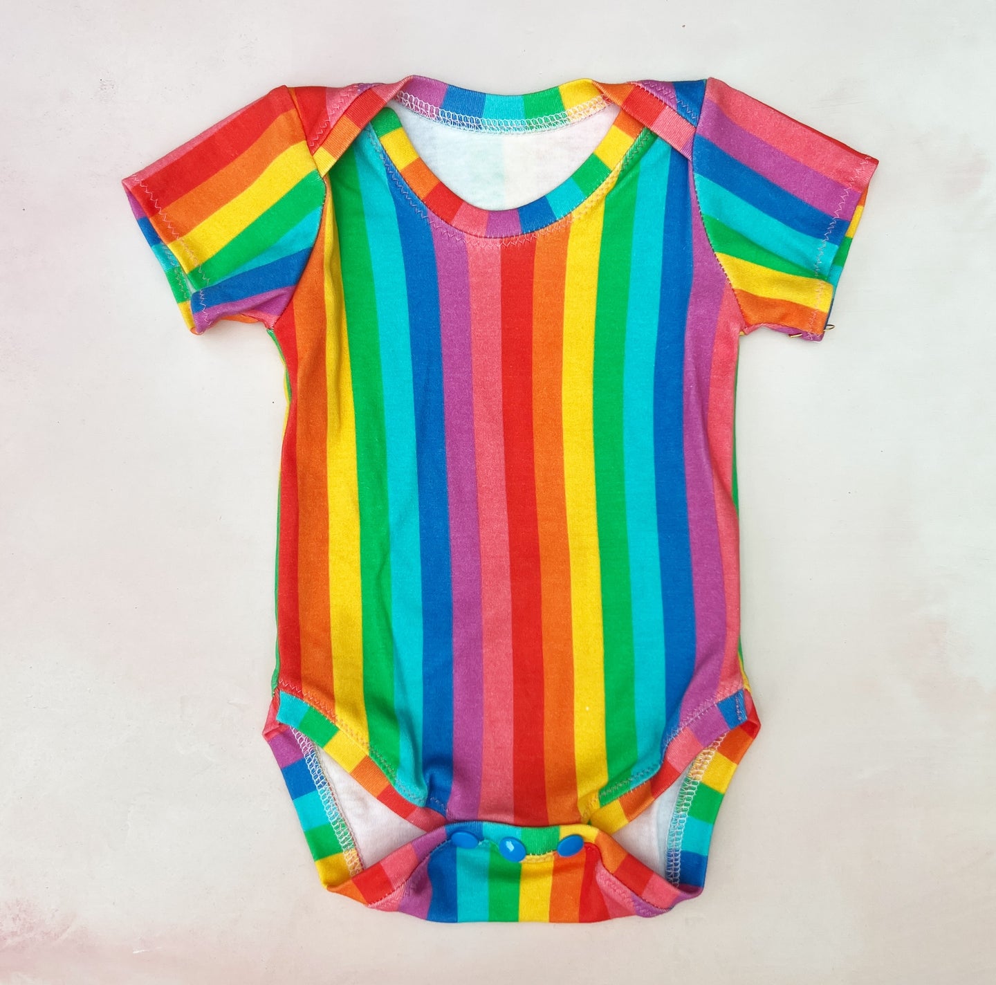 onesie- rainbow stripe