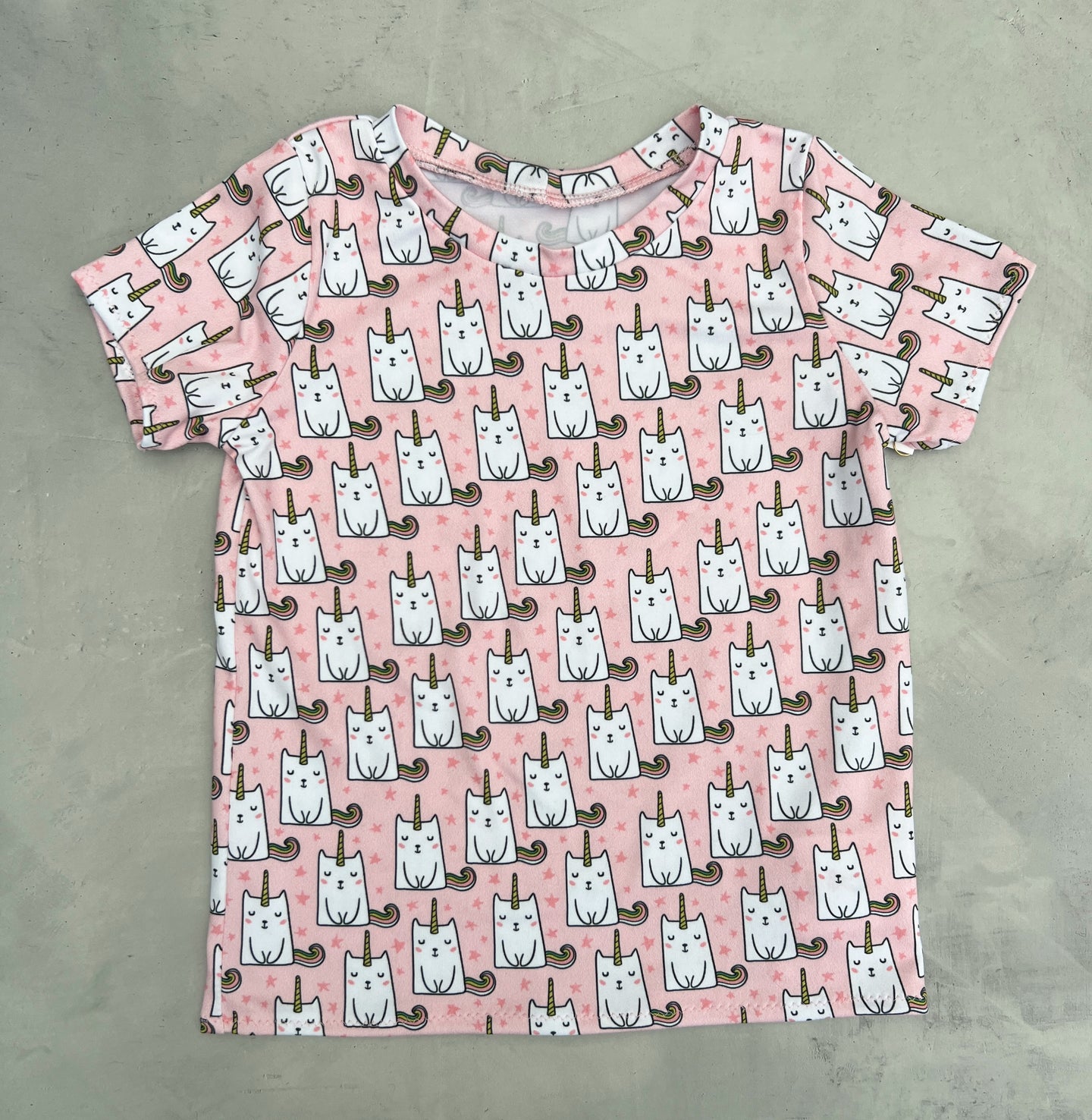 pink caticorn tee