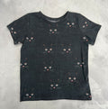 black on black kitties tee