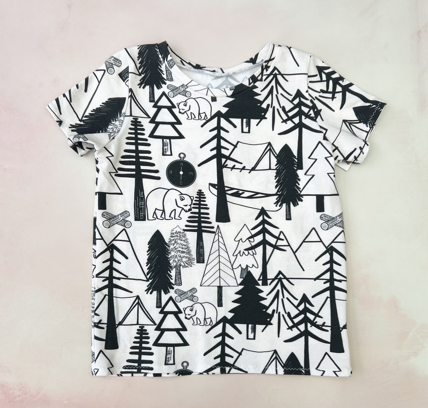 bears and trees tee