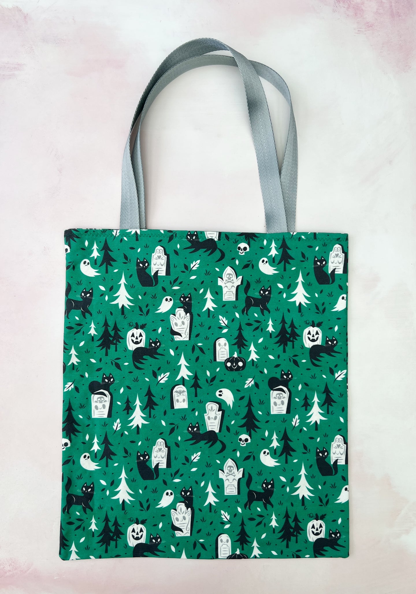 cats and gravestones tote