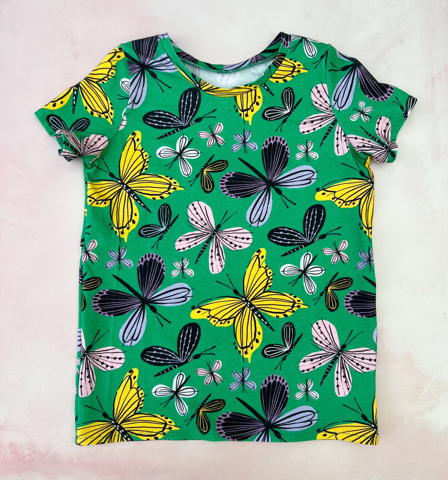 green butterflies tee