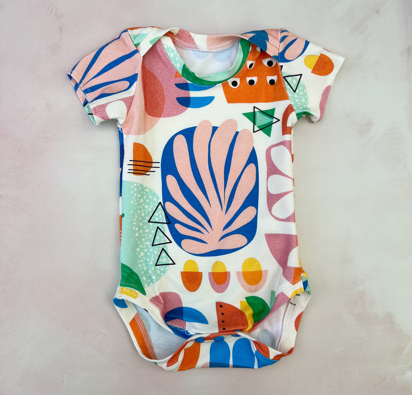 abstract art onesie