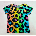 neon leopard tee