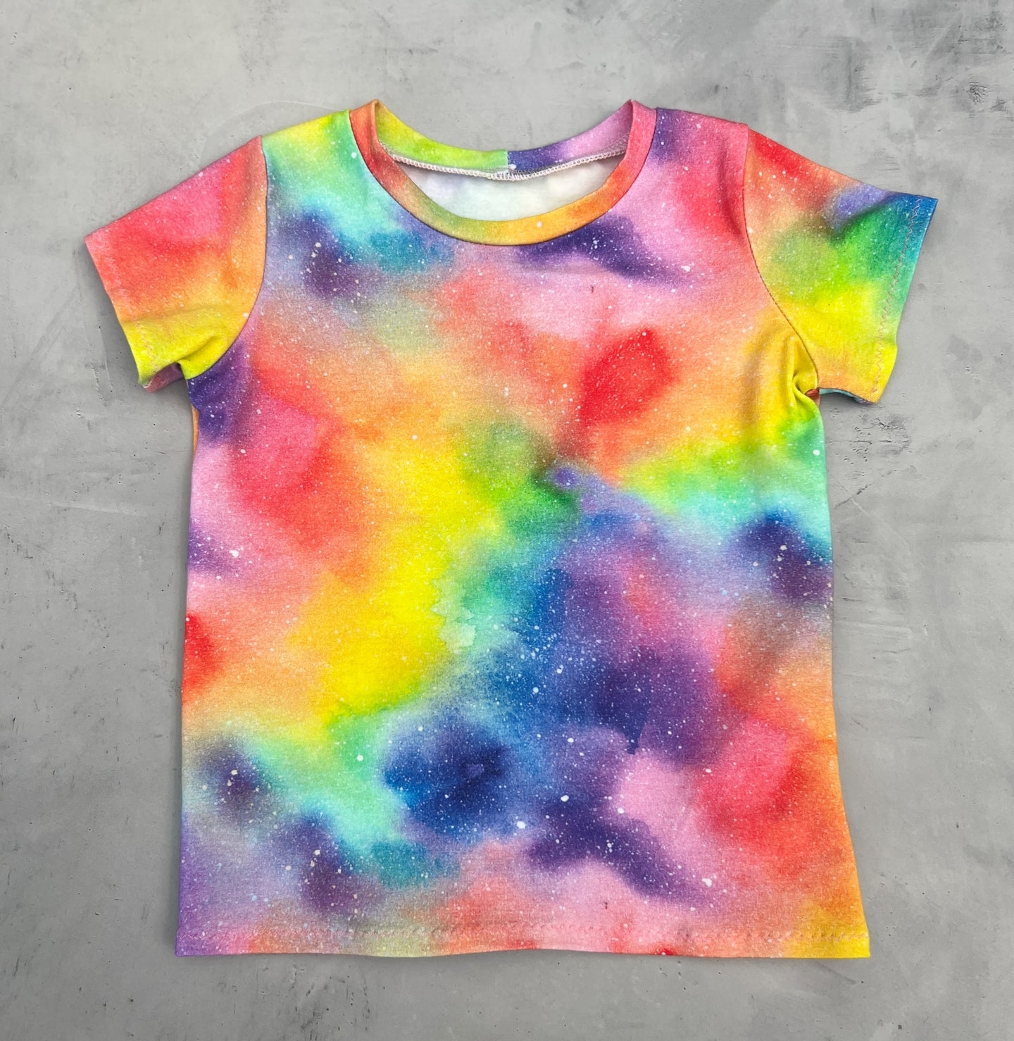 watercolor nebula tee
