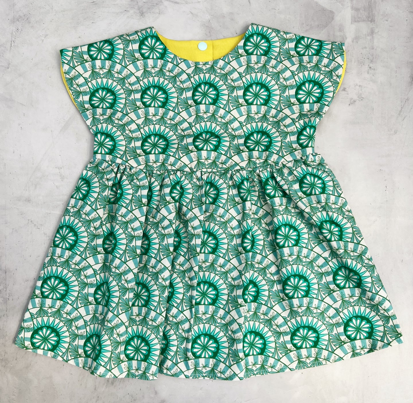 Malina- geo turquoise print