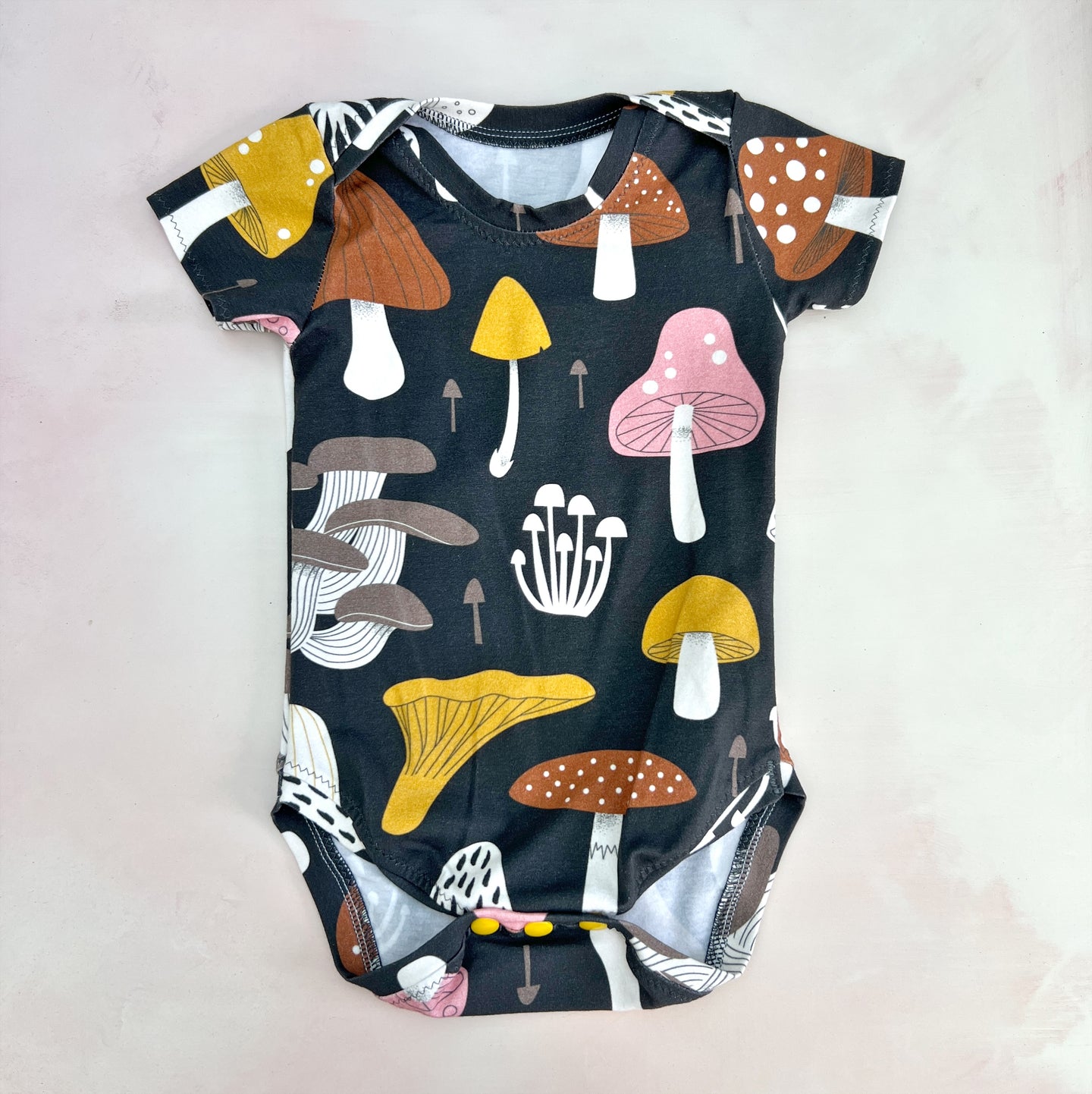 gray mushies onesie