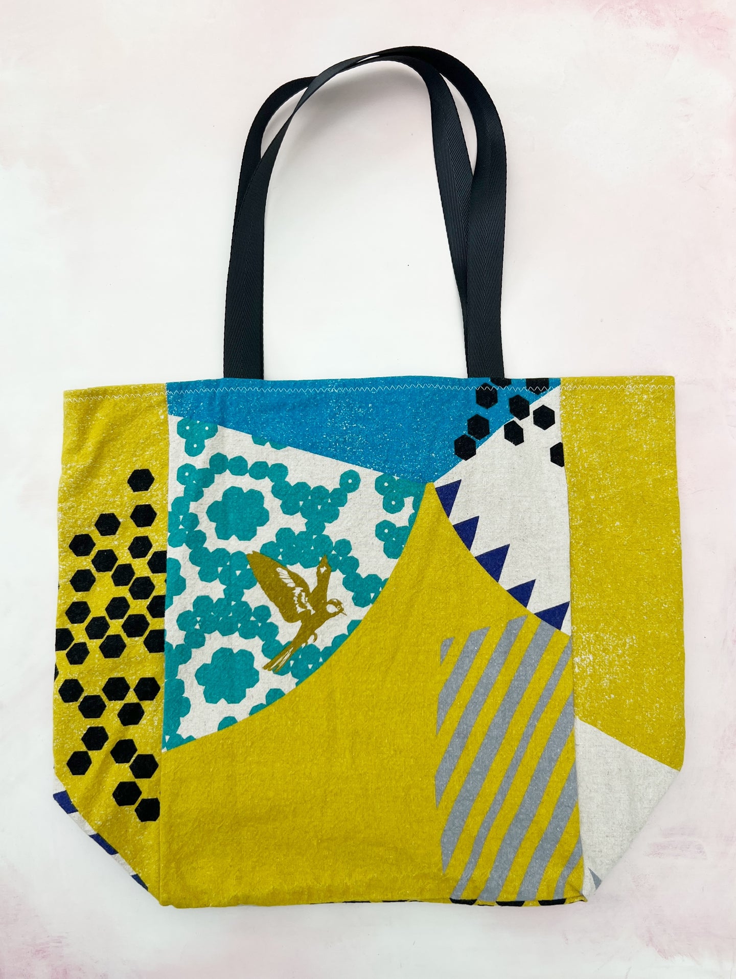 citrine and cyan market bag
