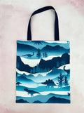 blue dinos tote