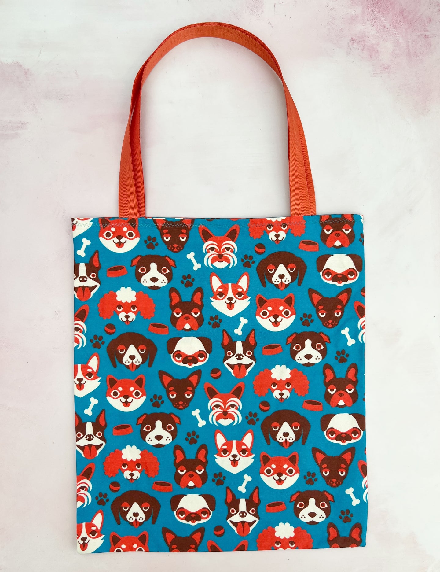 dog faces tote