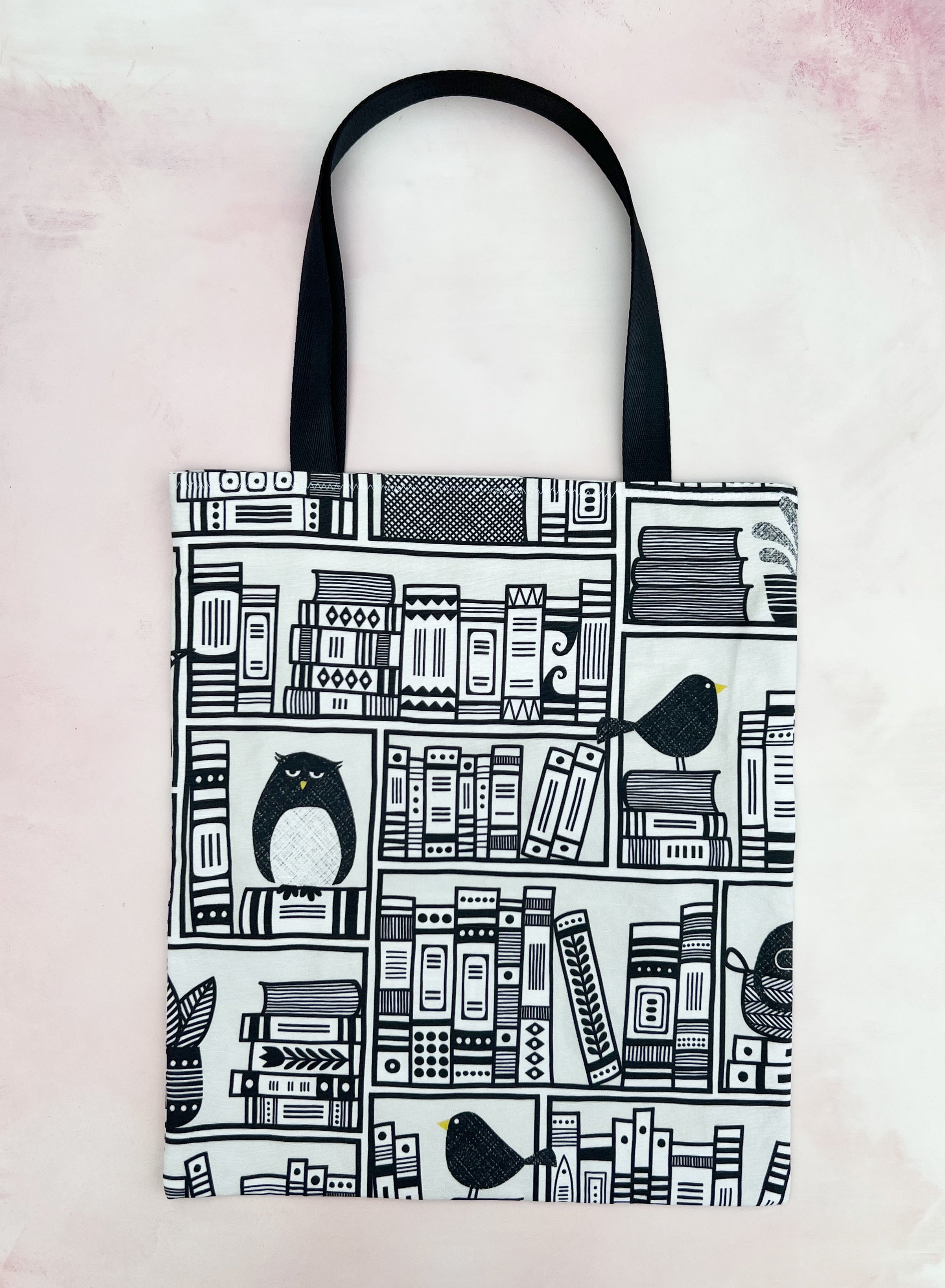birds in the library tote