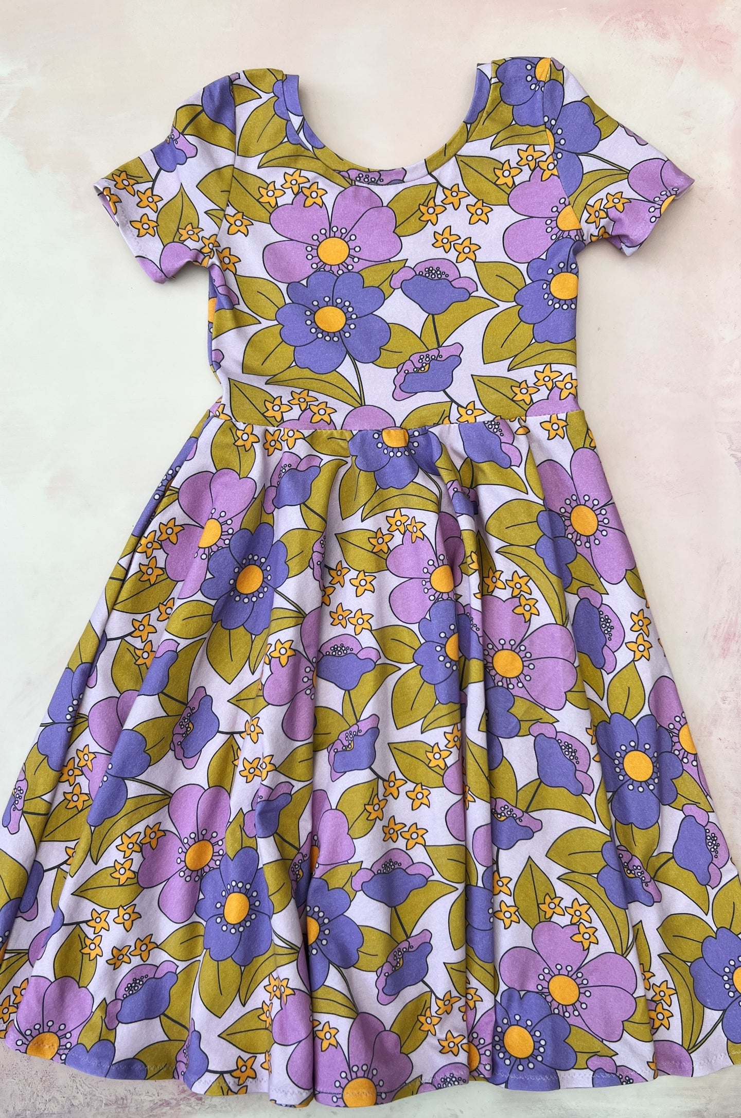 Greta- purple floral
