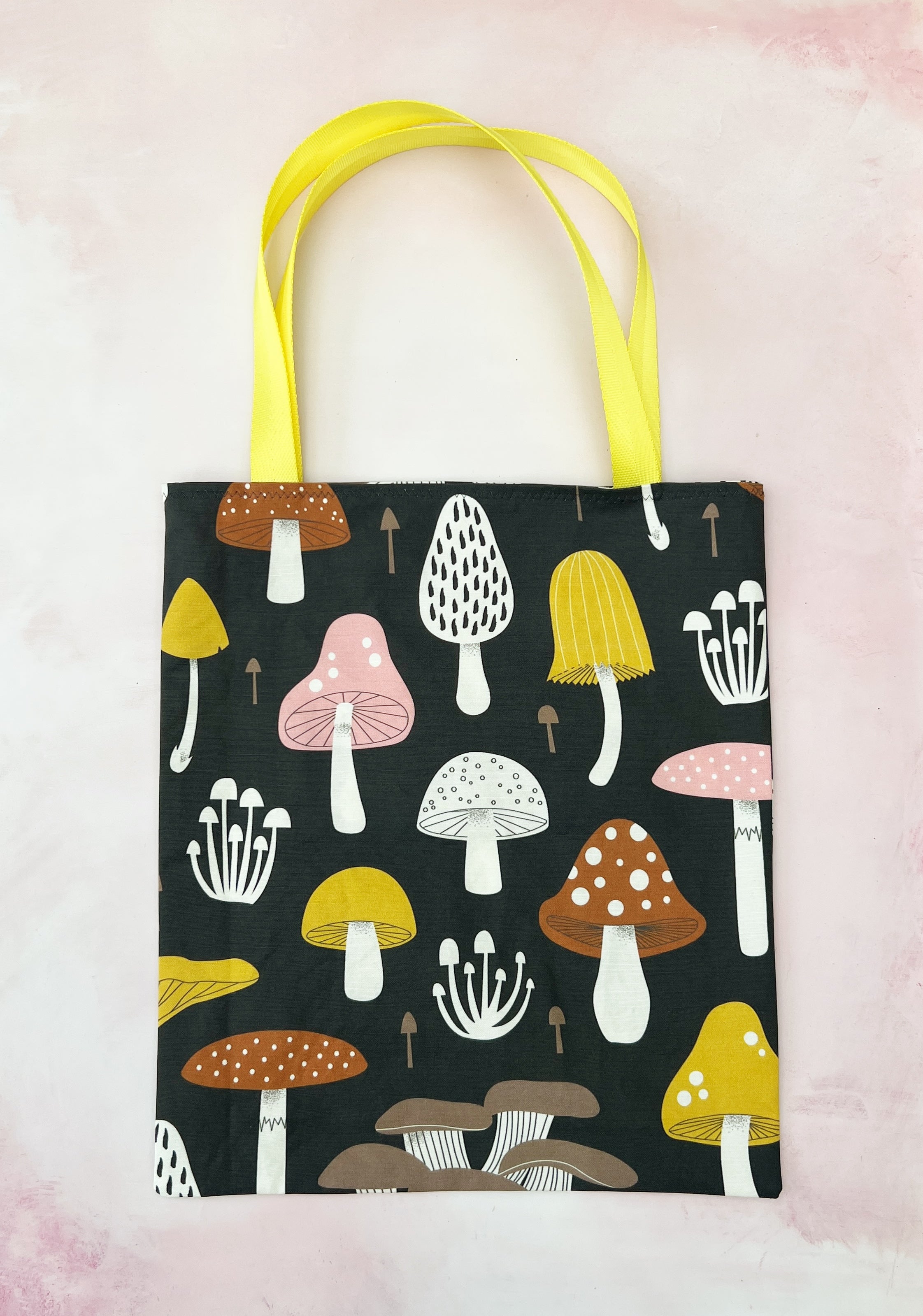 gray mushrooms tote