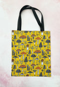 mustard mushies tote