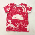 pink bunny sunrise tee