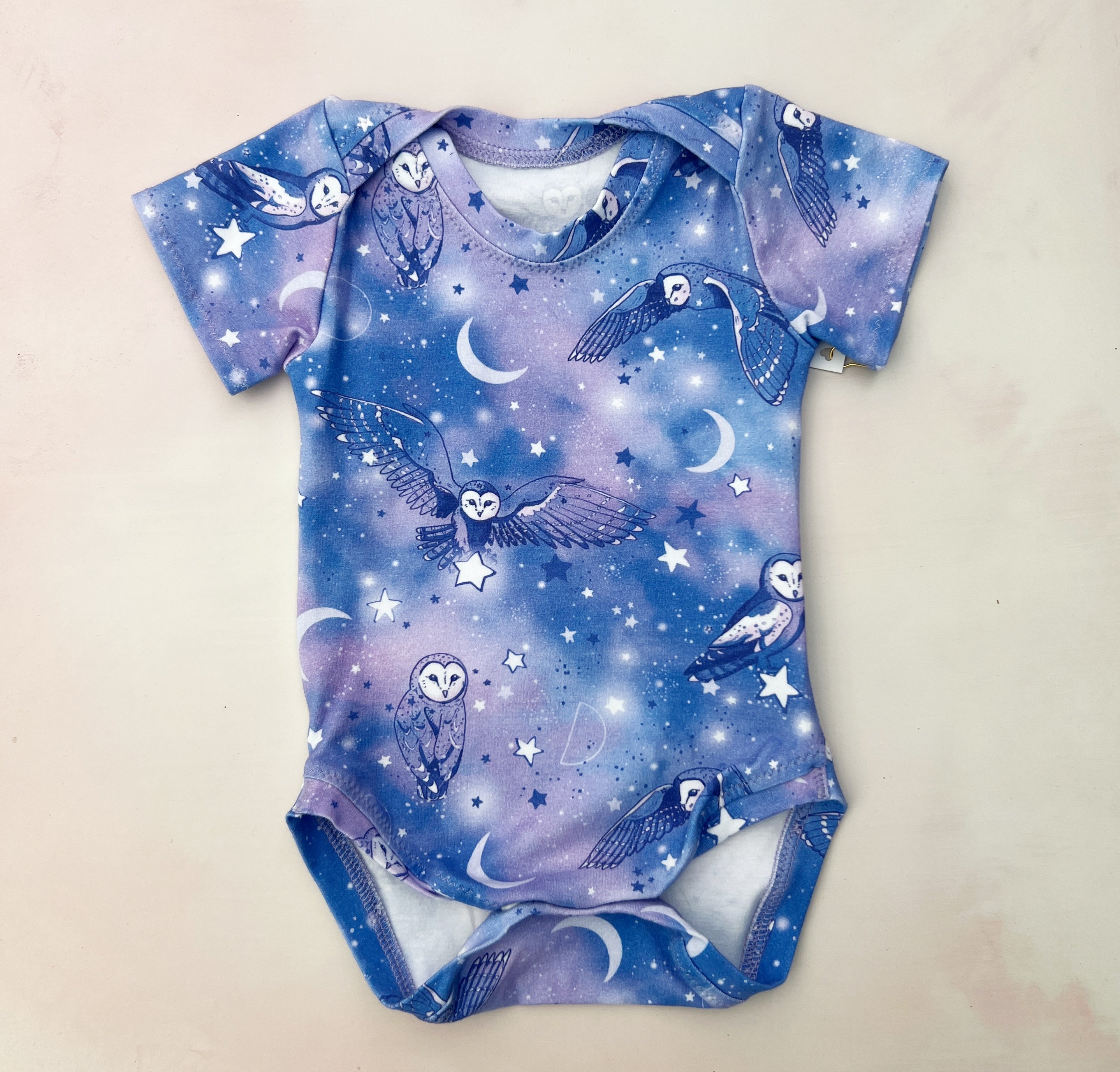 galaxy owls onesie