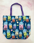 navy boba market bag