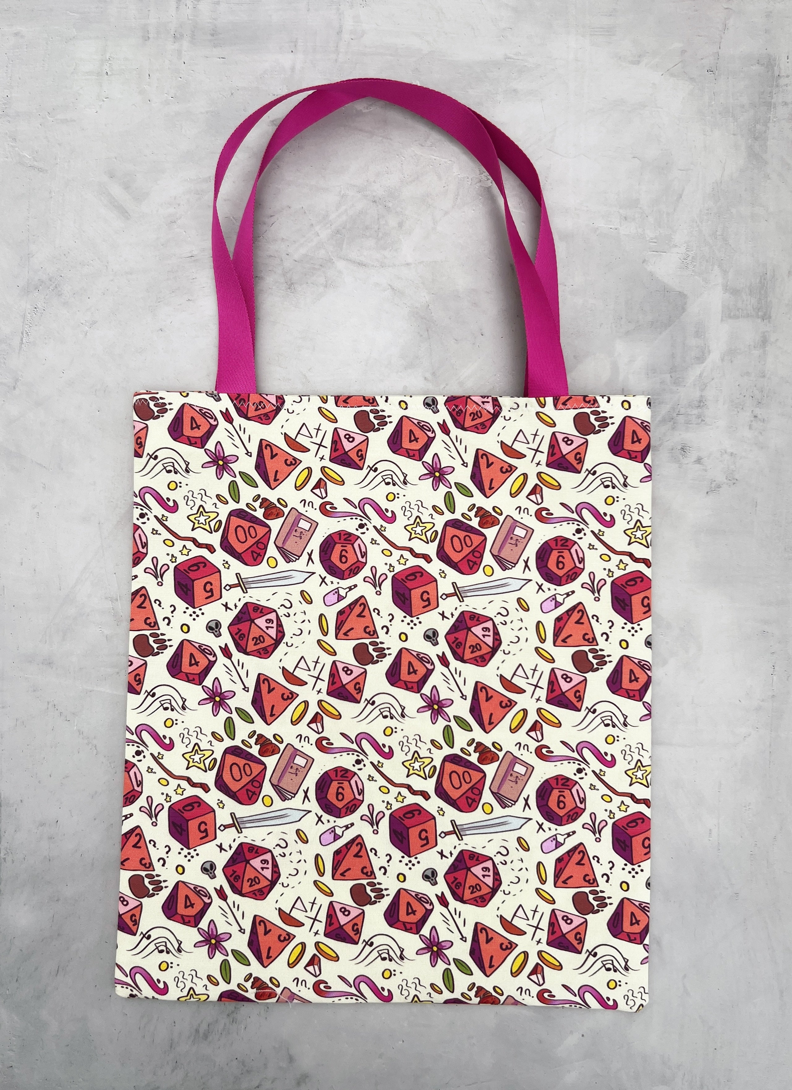 dice tote bag