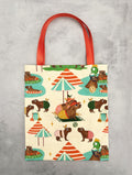 camping capybara tote