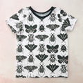 BW moths tee