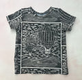 BW lino balloons tee