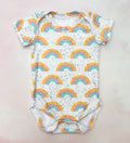 pastel rainbows onesie