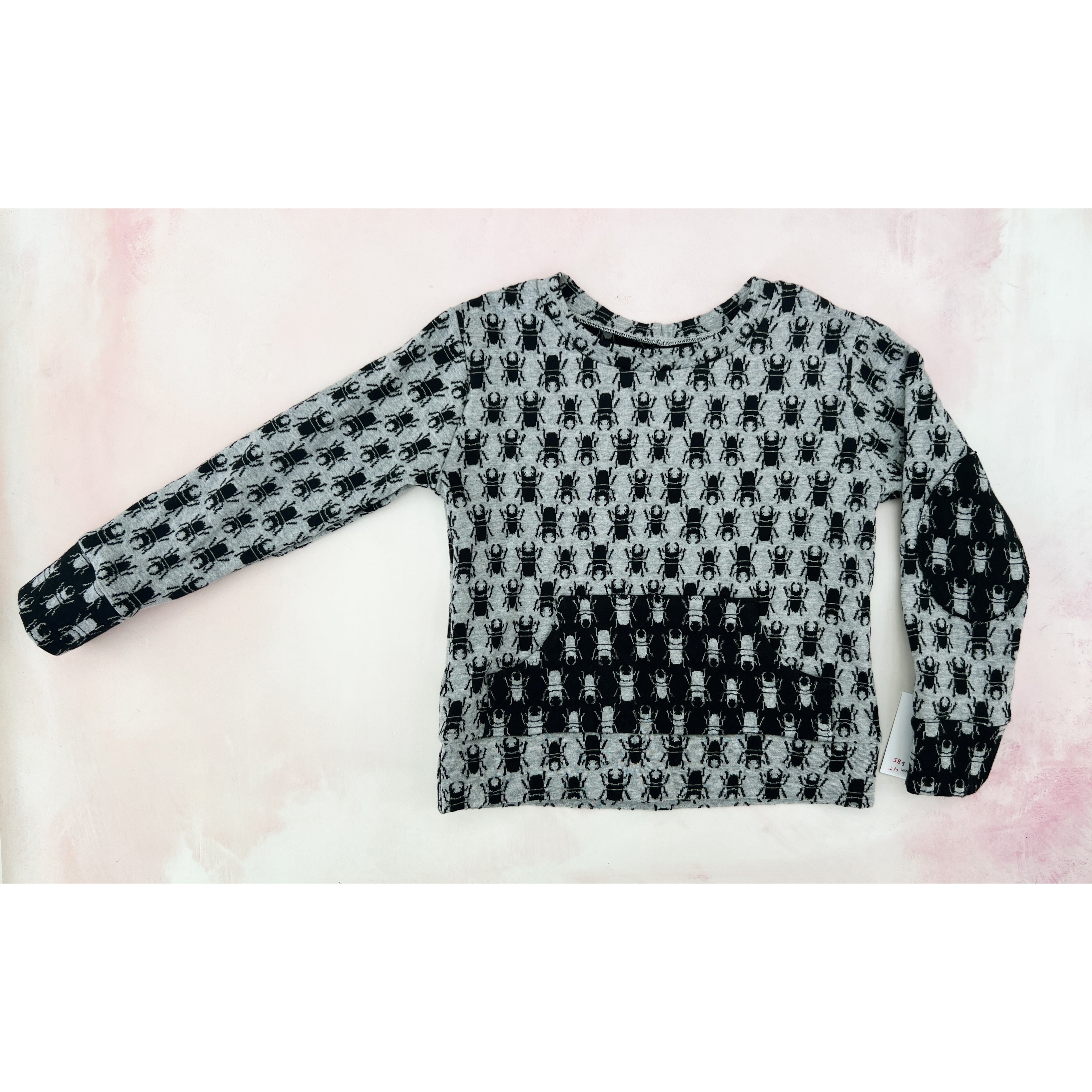 gray beetles sweater