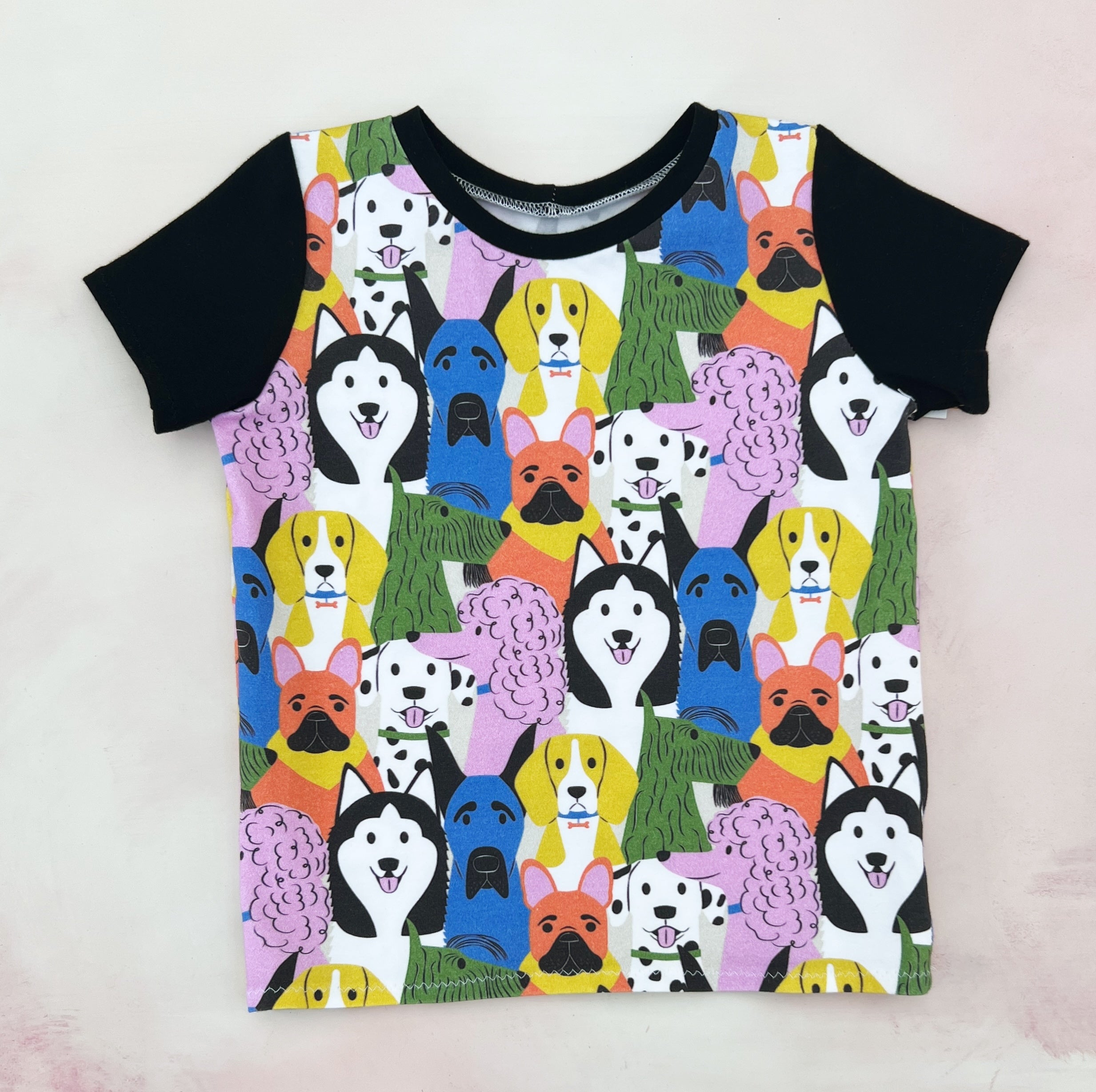 doggies tee- ringer style