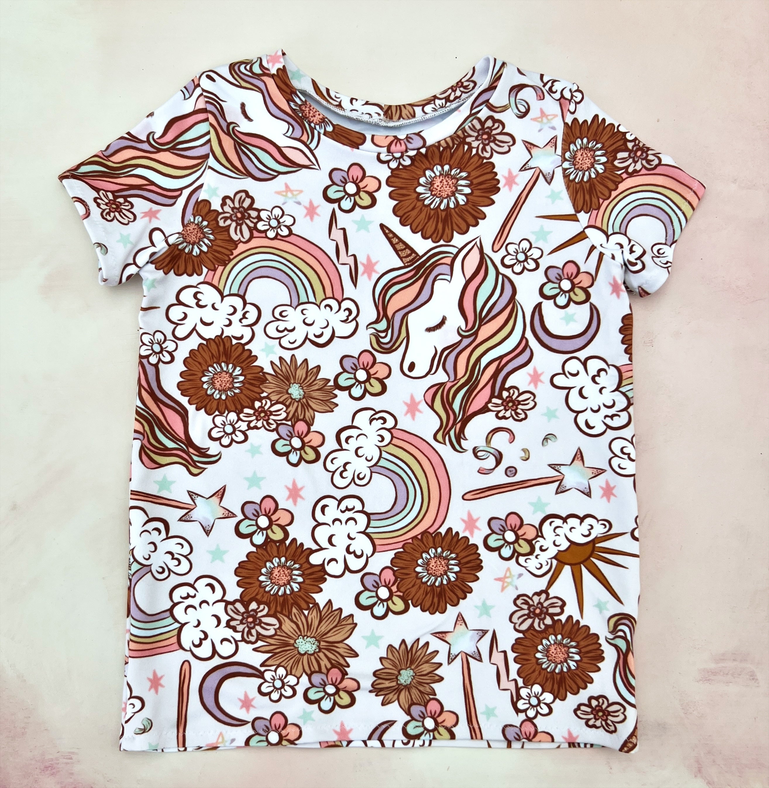unicorns, rainbows, daisies tee