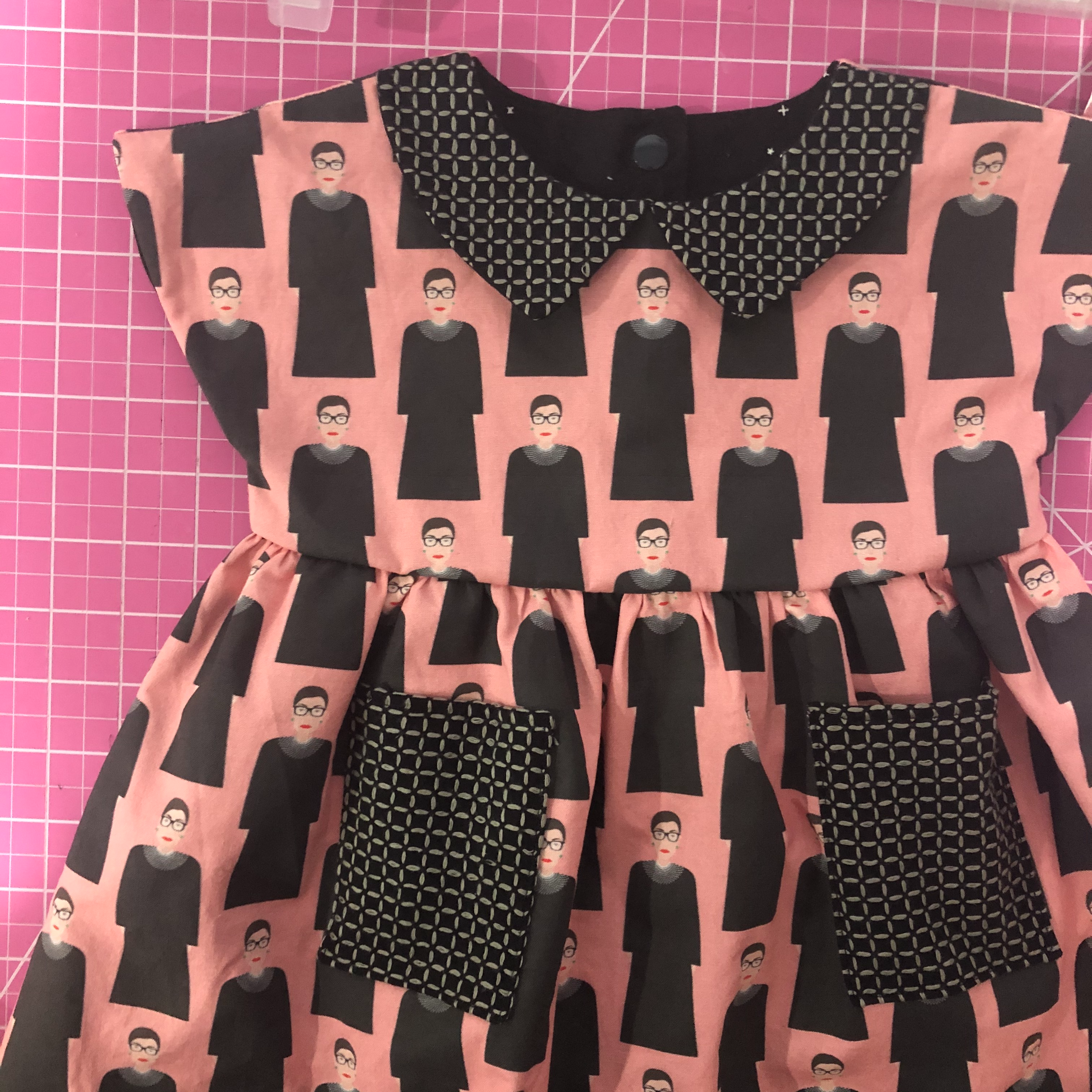 Malina baby dress- RBG- custom