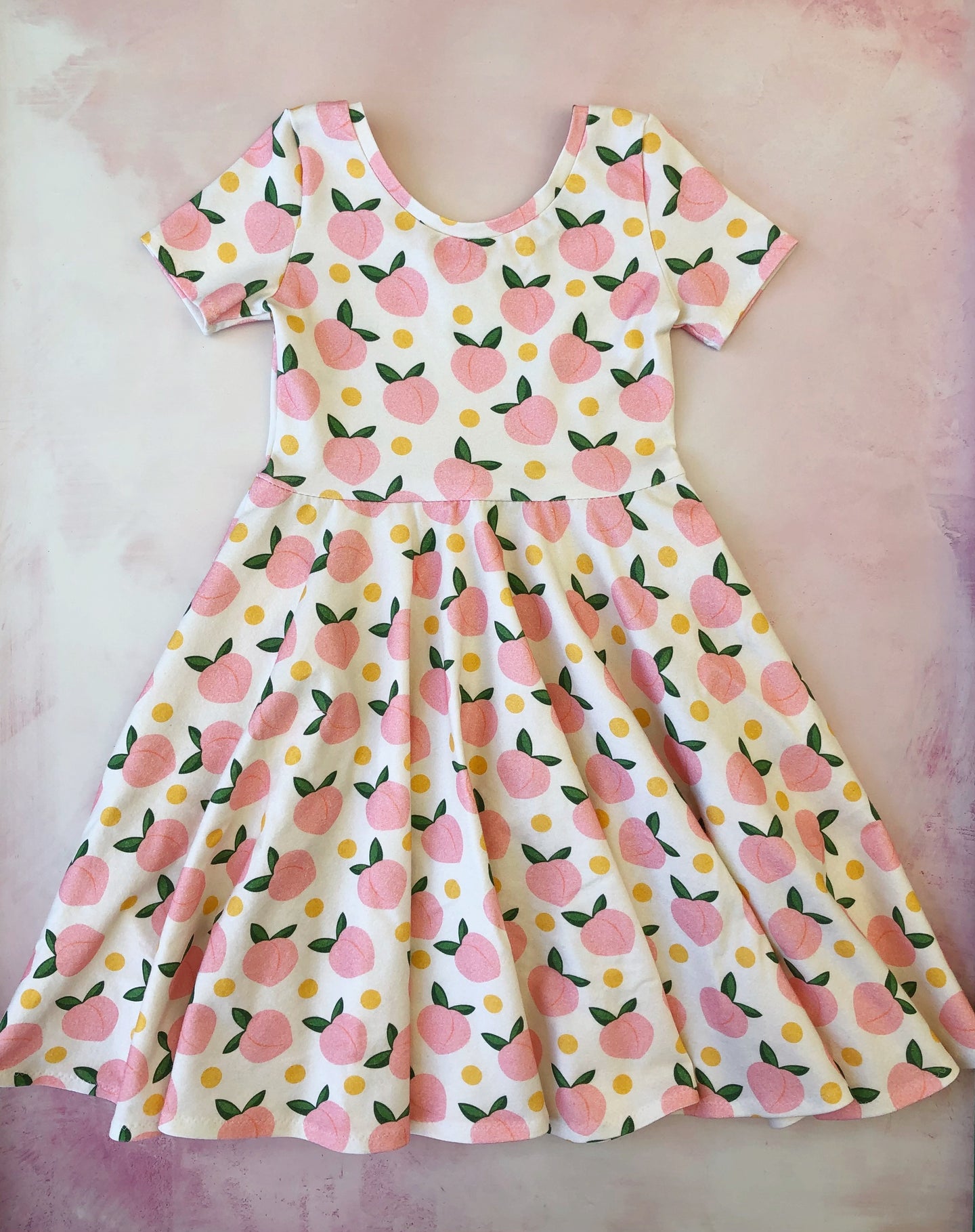 Greta dress- peaches- custom