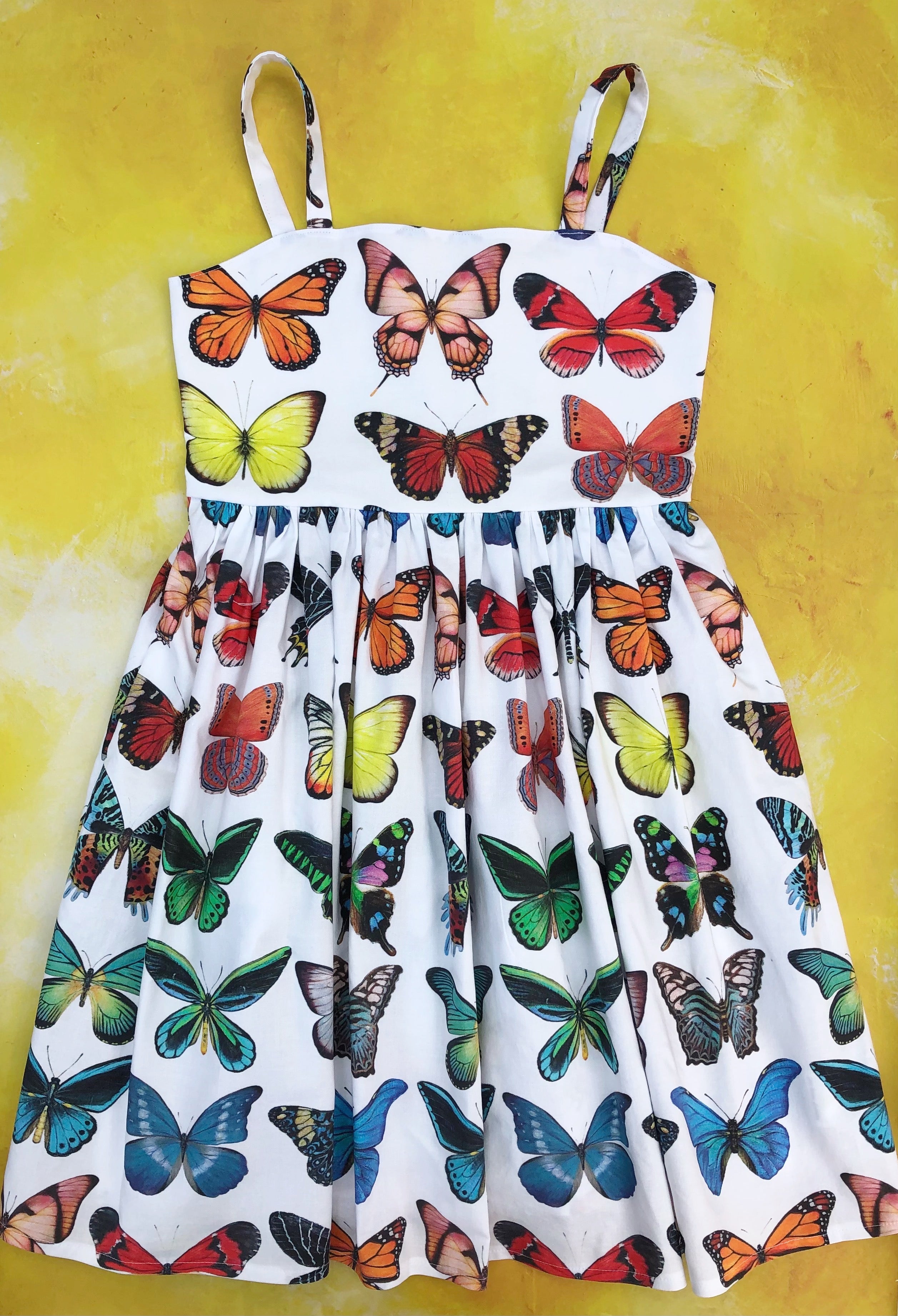 Ruby dress-large butterflies- custom