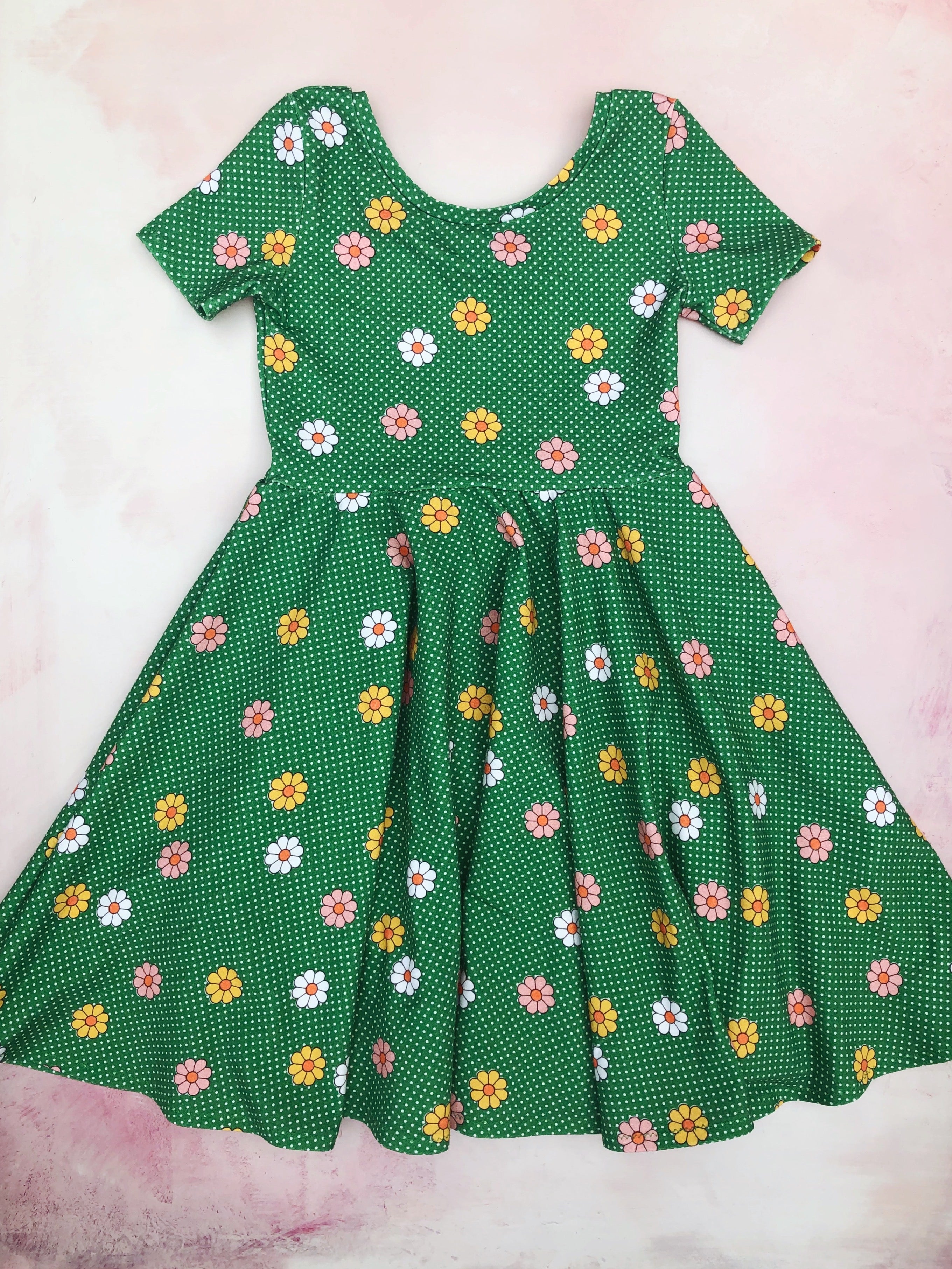 Greta- green vintage floral- custom