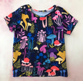 purple mushrooms tee