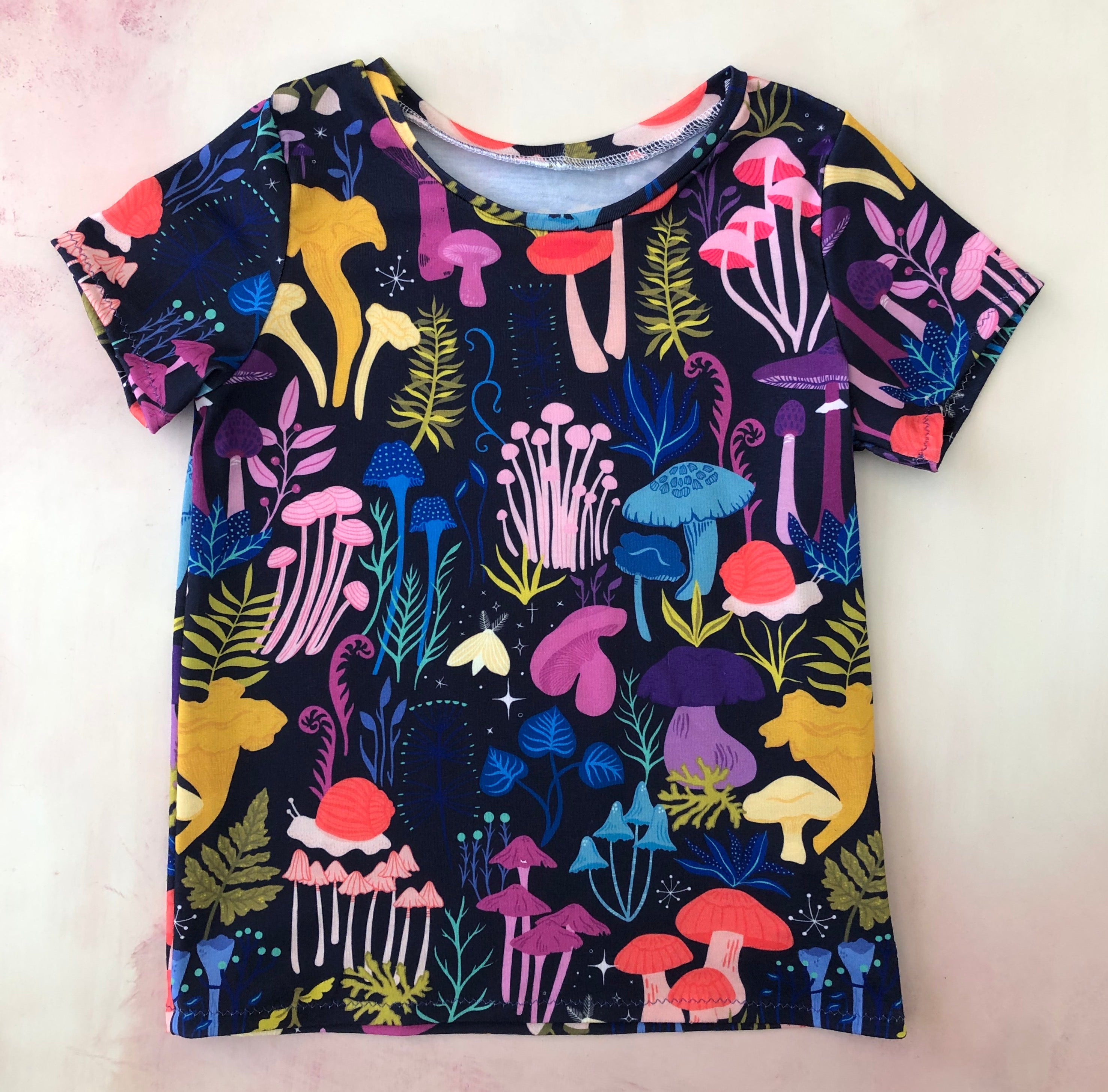 purple mushrooms tee