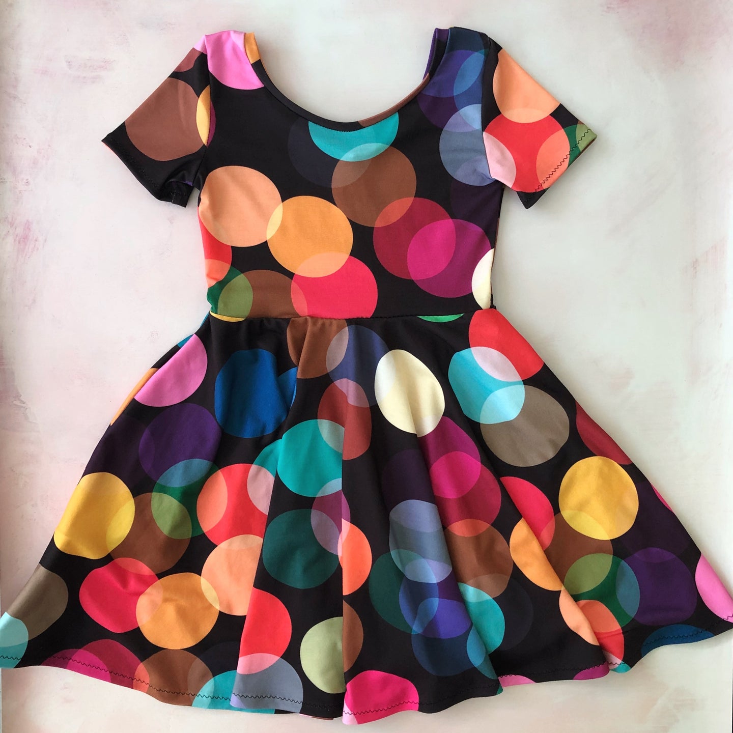 Greta twirl dress- lights- custom