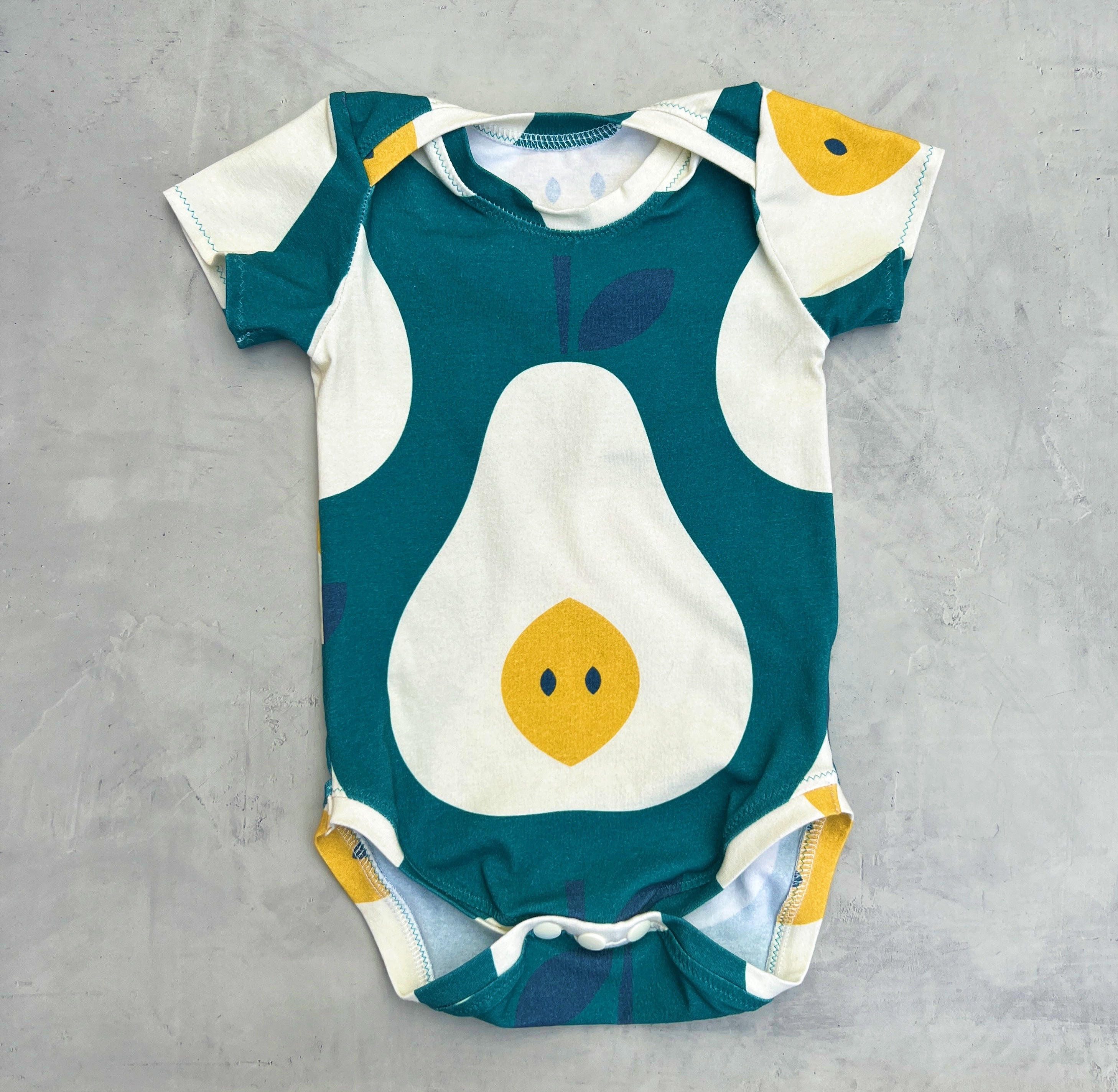 onesie- pears