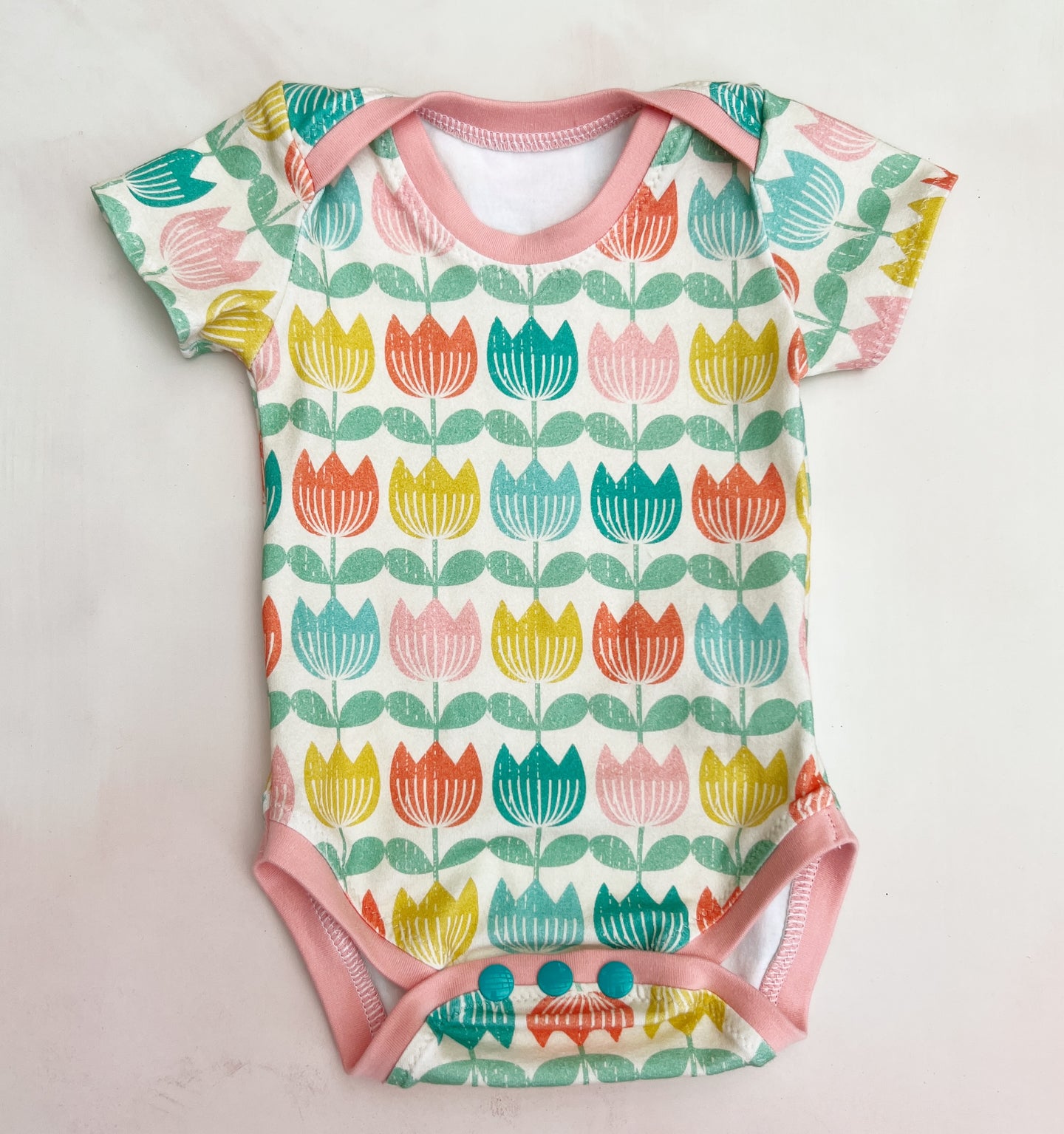 onesie- tulips