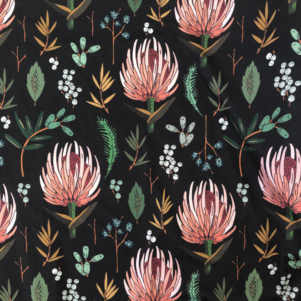 Greta twirl dress- protea- custom